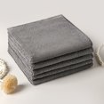 thumbnail image 1 of Vxdvou 5-Pack Microfiber Kitchen Dishcloths, Super Absorbent Wiping Rags for Table, Car, and Surface Cleaning, Soft Polyester Material, Black Gray, Reusable and Durable, 1 of 6