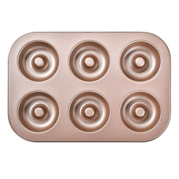 Vxdvou 6 Piece Non-Stick Cake Baking Pan Set, Versatile Kitchen Gadgets for Muffins, Donuts & Cupcakes, Durable Baking Molds for Kitchen Essentials, Perfect for Bread & Cake Decoration