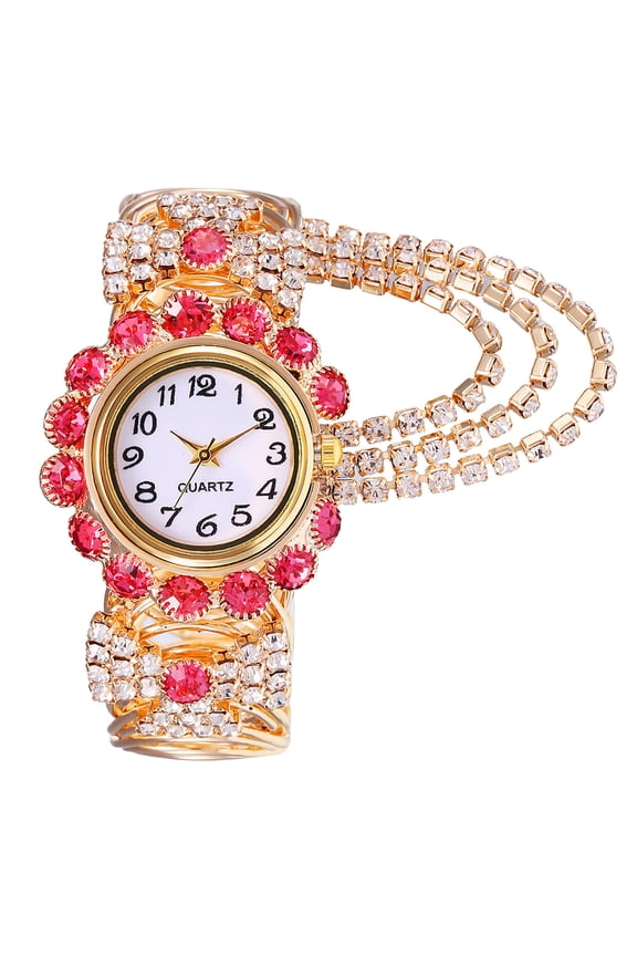 All-Match Ladies Temperament Quartz Watch, Fashion Chain Alloy Bracelet Watch for Women, Round Dial, Stainless Steel Buckle, Elegant Gift for Kitchen & Dining Events