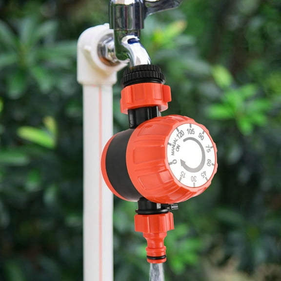 Vxdvou Automatic Watering Timer, Mechanical Garden Watering Timer for Outdoor Irrigation, Adjustable 120 Minutes Timer for Efficient Watering, No Battery Needed, Durable ABS Material