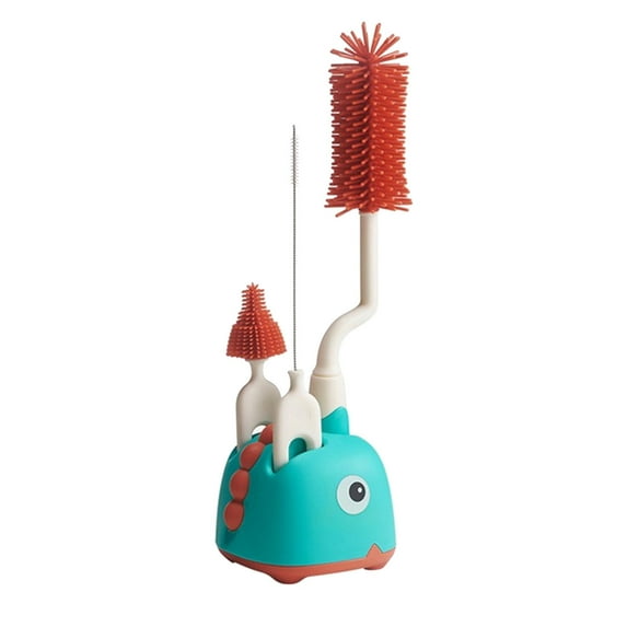 Vxdvou Baby Bottle Brush Set, 3-in-1 Nipple, Straw, and Cup Cleaner with Long Handle, Soft Bristles for Efficient Cleaning of Feeding Bottles and Pacifiers