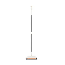 Vxdvou Bathroom Floor Scrubber, Long-Handled Tile and Wall Scrubber, Multi-Function Bathroom Brush with Hard Bristles, Rubber Scraper for Efficient Cleaning in Bathroom and Kitchen