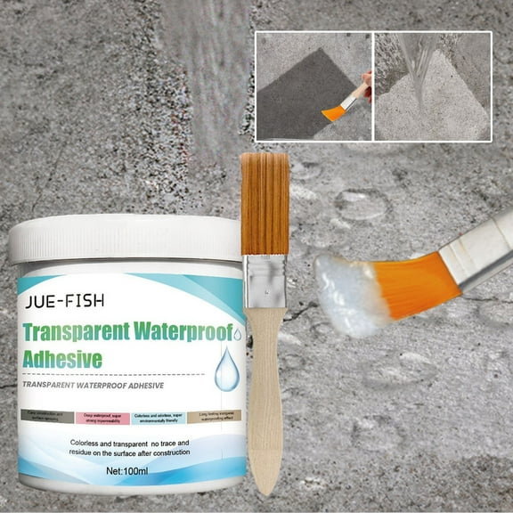 Vxdvou Bathroom Transparent Glue 100ml, Invisible Sealant Paste for Cracks & Leaks, High-Temperature Resistant Adhesive, Fast-Drying, Powerful Waterproofing for Tile & Wall Applications