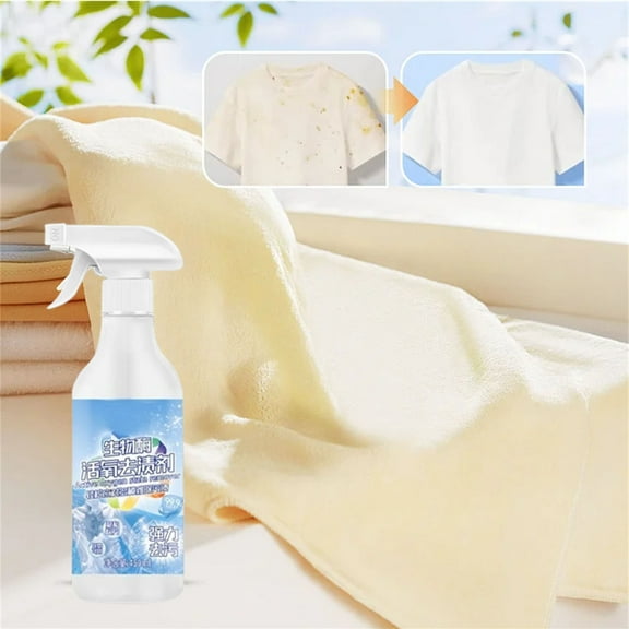 Vxdvou Biological Enzyme Active Oxygen Stain Remover, 450ml for Deep Cleaning White Clothes, Yellowing Stains Removal, Color Protection & Fresh Laundry Care