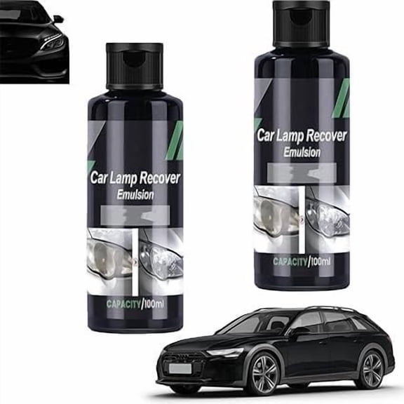 Vxdvou Car Headlights Polishing Agent, 100ml, Headlight Restoration Cream, Easy Application, Long-Lasting Protection, Prevents Yellowing, Enhances Visibility for Cars, Trucks & Motorcycles