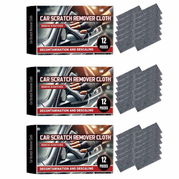 Vxdvou Car Scratch Repair Cloth, Convenient Auto Scratch Remover, Restores Car Paint & Removes Adhesive, Long-Lasting, Easy-to-Use Scratch Repair Fabric for Auto Exterior Care