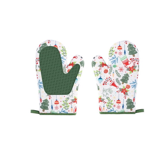 Vxdvou Cute Cartoon Silicone Insulated Gloves, High Temperature Oven & Microwave Safe, Durable Kitchen Gloves for Baking, Cooking & Food Handling, Easy to Clean and Safe Grip