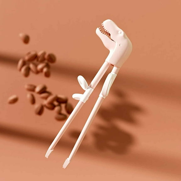 Vxdvou Dinosaur Learning Chopsticks, Fun Kids Kitchen Gadgets, Non-Slip Dimpled Tips for Kids and Beginners, Dinosaur Training Chopsticks for Home, Safe ABS for Toddlers and Children