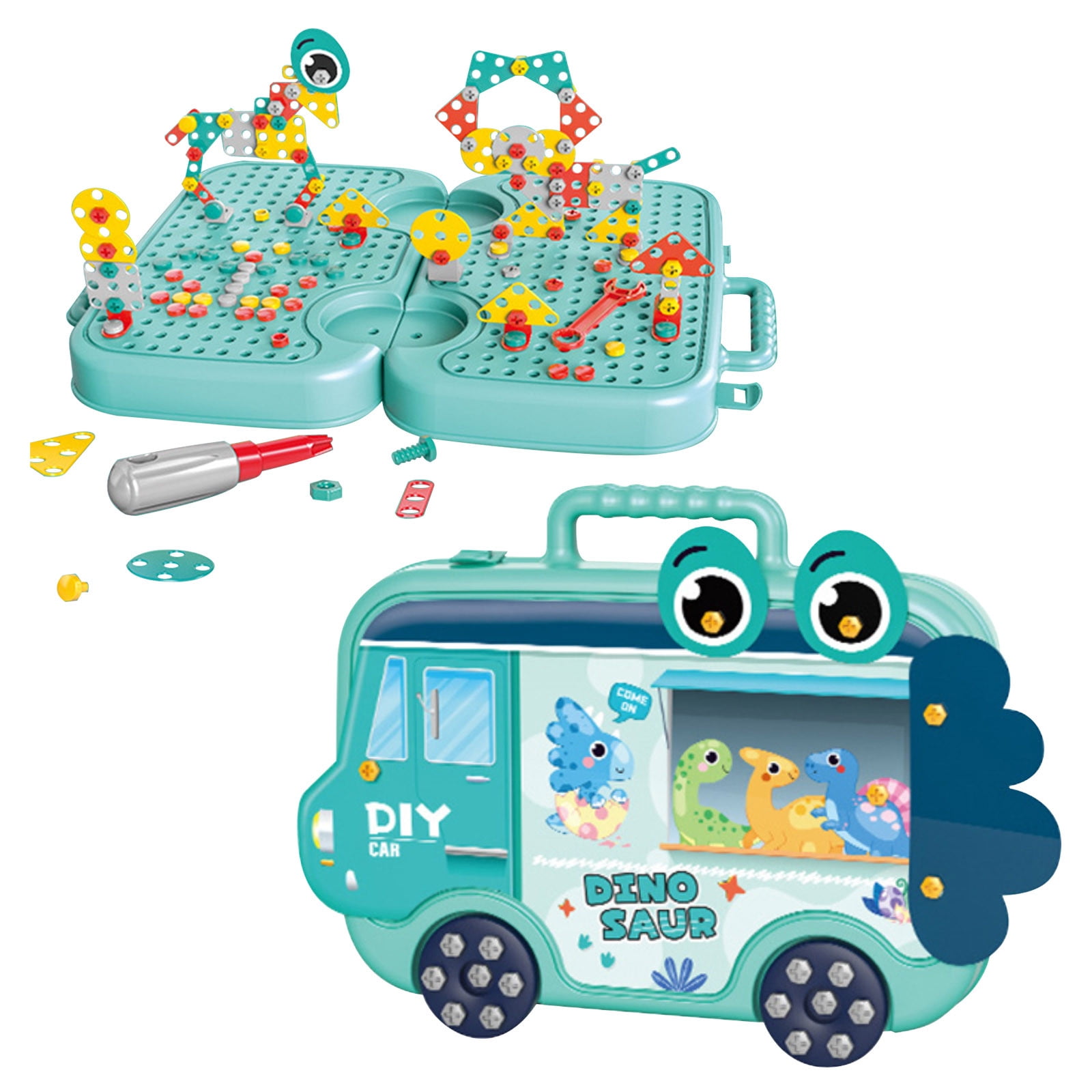 ZZTLHDS Take Apart Toy Airplane - 24-Piece Buildable Set With Electric Screwdriver For Kids 3+