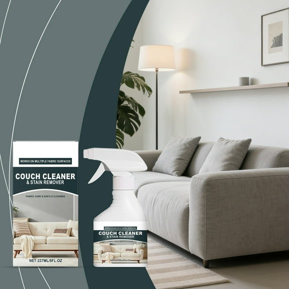 Vxdvou Fabric Sofa Cleaner 237ml, Safe & Effective Upholstery Cleaner for Tough Stains and Odor Elimination, Multi-Surface Cleaner for Home & Office Sofas, Easy Spray Application