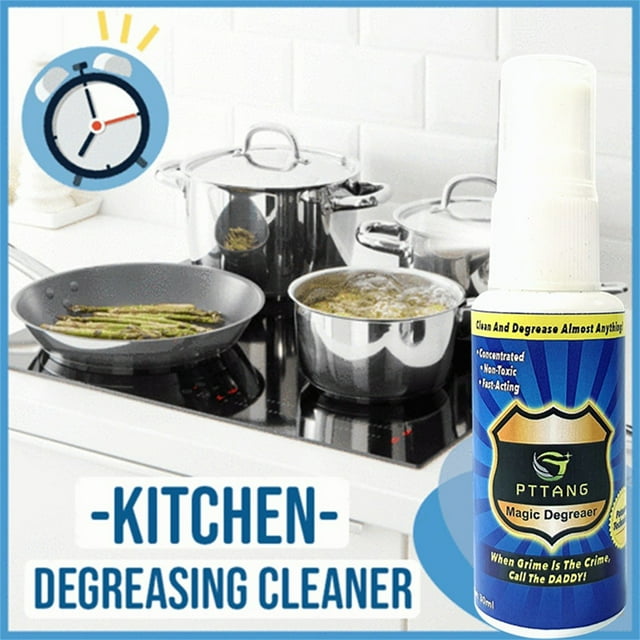 Vxdvou Heavy Duty Kitchen Degreaser 30/100ml Oil Stain Remover for