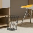 thumbnail image 1 of Vxdvou Metal Mesh Round Garbage Can, Small Trash Bin for Bathroom, Kitchen & Office, Modern Design with Large Opening, Durable Metal Waste Basket for Small Spaces, 1 of 6