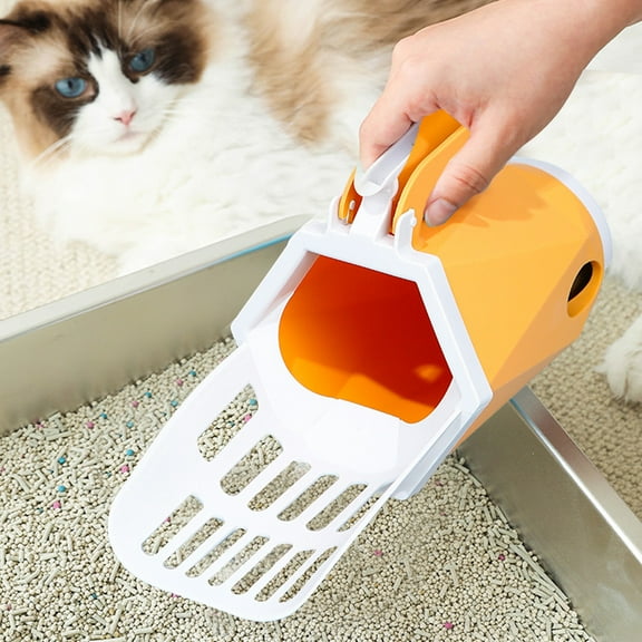 Vxdvou Multi-Purpose Cat Litter Shovel with Filtering Technology, Ergonomic Handle, and Comfortable Grip for Easy Waste Cleanup in 3 Colors
