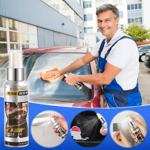 Vxdvou Multifunctional Glue Remover, 100ml Powerful Stubborn Stain Removal Spray, Safe for Surfaces, Removes Glue, Paint, Ink & Tar, Suitable for Car & Home Use, Non-Corrosive Cleaning Solution