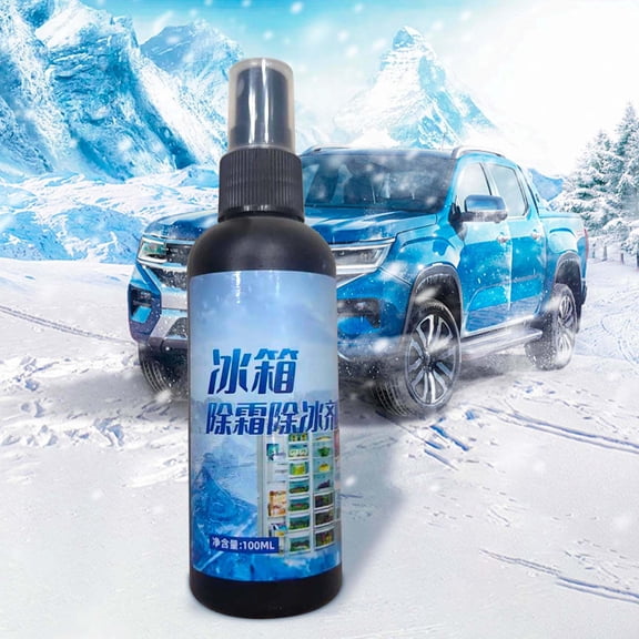 Vxdvou Refrigerator Defrosting & Deicing Agent, 500ml Fast Ice Removal Spray for Kitchen, Car & Home Use, Ice Melt Spray for Frosted Surfaces, Quick Defrost Solution for Home & Automotive