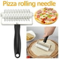 thumbnail image 1 of Vxdvou Roller Pizza Dough Puncher, Commercial Kitchen Pizza Accessories, Stainless Steel Pizza Tool for Pastries & Biscuits, Pizza Dough Control for Kitchen Appliances & Baking Essentials, 1 of 9