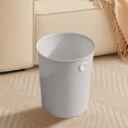 thumbnail image 1 of Vxdvou Round Open-Top Waste Bin for Home, Bathroom & Kitchen, Modern Plastic Trash Can with Compact Design, Space-Saving and Easy to Clean for Small Waste Items, Stylish and Functional, 1 of 7