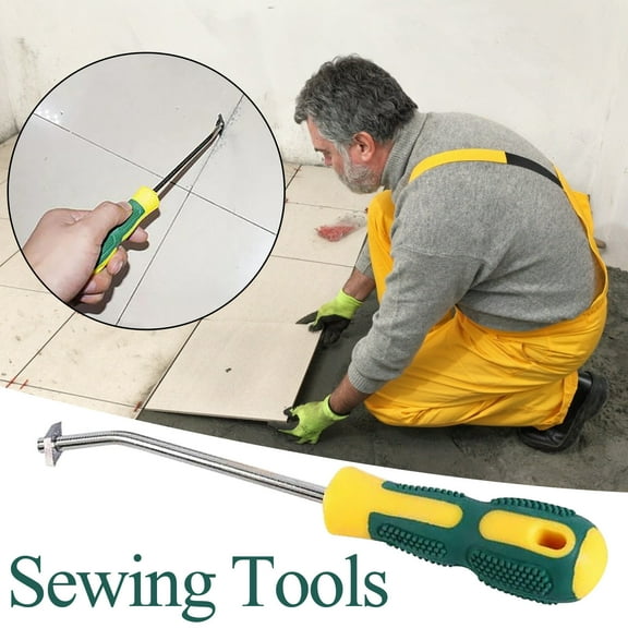 Vxdvou Seam Tile Pointing Knife, Efficient Ceramic Gap Cleaning Tool, Durable Steel Blade & Comfortable Handle for Seam Construction & Maintenance, Professional Cleaning for Tile Joints