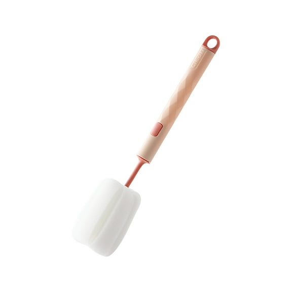 Vxdvou Soft Sponge Cup & Bottle Cleaning Brush, Long Handle Non-Scratch Scrub, Absorbent Sponge for Household Use, Ideal for Narrow Neck Containers, Stain Remover for Mugs & Bottles