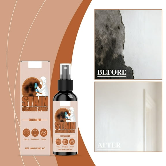 Vxdvou Stain-Removing Spray for Walls, Multi-Surface Cleaner for Graffiti & Scratch Marks, Safe for Tiles, Glass, and Walls, Powerful Instant Stain Remover with Precision Spray Nozzle