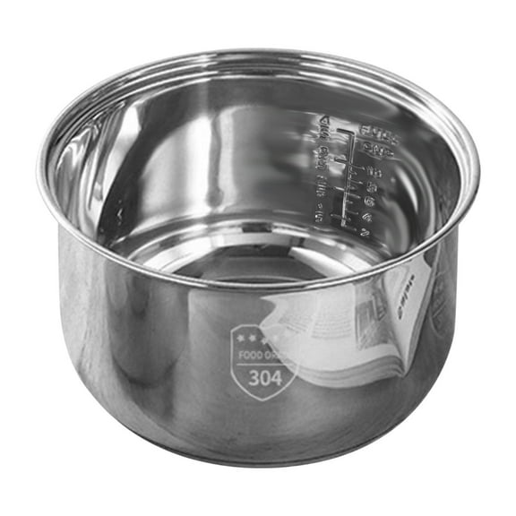 Vxdvou Stainless Steel Inner Pot for Multi-Function Rice Cooker, Replacement Pot for Rice, Grains, Soups & Stews, Kitchen Storage, Cooking Essentials & Home Kitchen Accessories