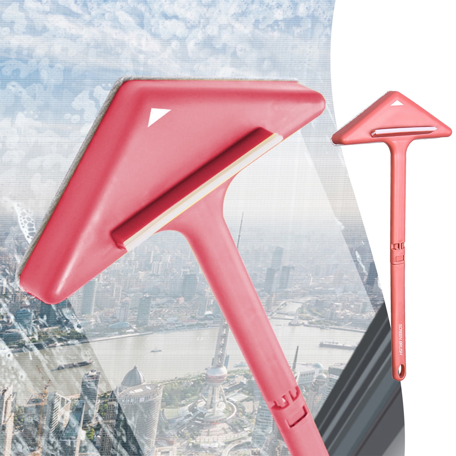 Vxdvou Window Screen Cleaner Tool, MultiPurpose Window Cleaning Brush