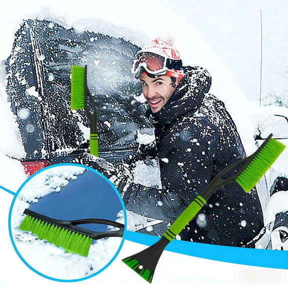 Vxdvou Winter Car Multi-Function Snow Shovel, 3-in-1 Detachable Snow Brush & Ice Scraper, Lightweight & Efficient Tool for Snow Removal, Compact & Comfortable for Winter Use