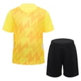 thumbnail image 1 of Vxuxlje Boys Football Tracksuits Kids Training Suits Short Sleeve T-Shirts & Shorts Teamswear Sets Yellow XS, 1 of 7