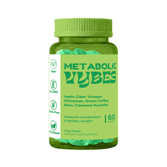 Vybes Metabolic Support Gummies Daily Metabolism & Energy Wellness Formula, 60 Count