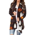 thumbnail image 1 of Vynhevius Women's Cardigans Halloween Printed Open Front Long Sleeve Casual Lightweight Outerwear, 1 of 6