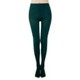 thumbnail image 1 of Vynhevius Women's Footed Leggings Solid High Elastic Slim Fit One Piece Full Length Sports Workout Base Layer Tights, 1 of 4