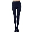 thumbnail image 1 of Vynhevius Women's Footed Leggings Solid High Elastic Slim Fit One Piece Full Length Sports Workout Base Layer Tights, 1 of 4