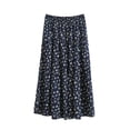 thumbnail image 1 of Vynhevius Women's Tiered Maxi Skirt Printed Elastic High Waist Summer Boho Casual Flowy Long Skirts, 1 of 4