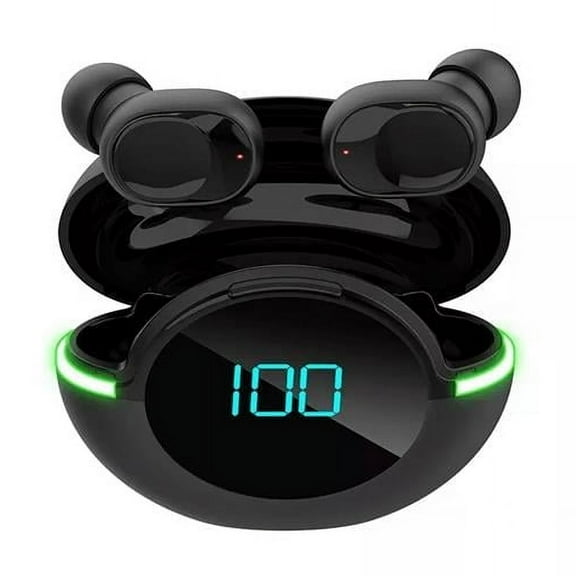 Vysn VSN-BSTBDS-BLK BestBuds TWS Earbuds W/ Wireless Digital Display Charging Case - Black
