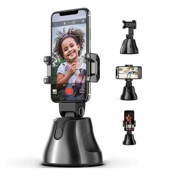 Vysn VSN-SMRTHLD-BLK SmartHold 360 Rotation Smart AI Gimbal Live Video Record And Object Motion Tracking - Black