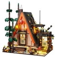 thumbnail image 1 of Vyytoz 1800Pcs A-Frame Forest Cabin Building Set with Light, Creative Display Toy, Outdoor Scene Collection, 1 of 7