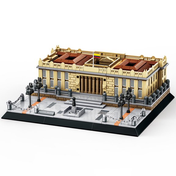 Vyytoz BolĂvar Square Bogotá Colombia Building Set, 832Pcs Architecture Model, Creative Display Toy, World Landmark Collection