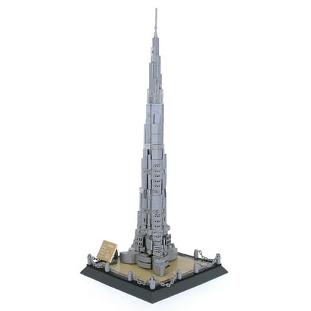 Vyytoz Burj Khalifa Tower Dubai Building Set (580 Pieces), Architecture Building Blocks Toys, Home Décor Model Gifts for Kids and Adults