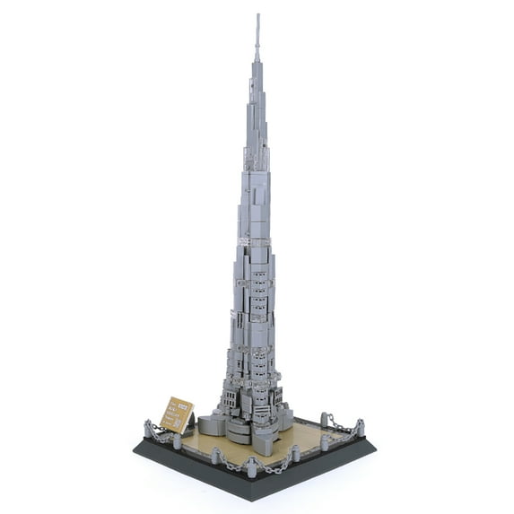 Vyytoz Burj Khalifa Tower Dubai Building Set (580 Pieces), Architecture Building Blocks Toys, Home Décor Model Gifts for Kids and Adults