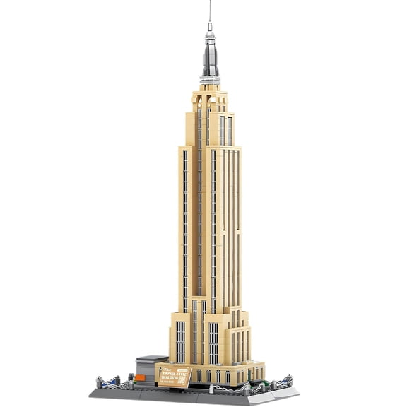Vyytoz Empire State Building New York Building Set, 1570Pcs Architecture Model, Creative Display Toy, World Landmark Collection