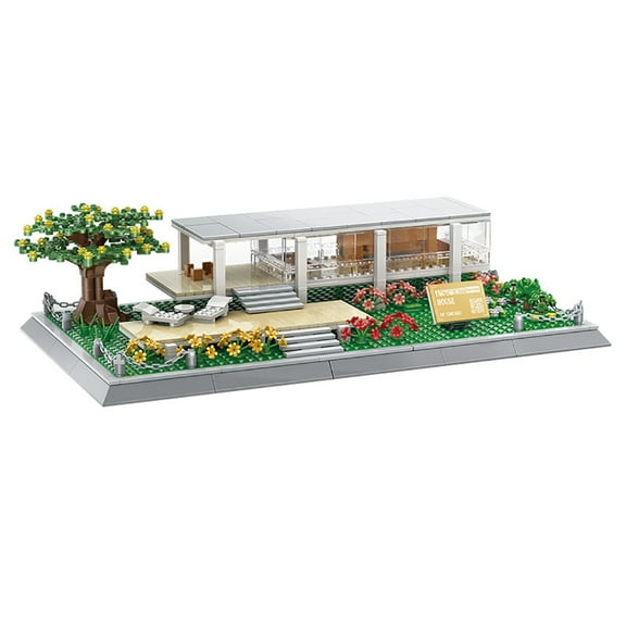 Vyytoz Farnsworth House Illinois Building Set, 661Pcs Architecture Model, Creative Display Toy, World Landmark Collection