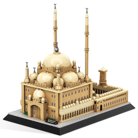 Vyytoz Muhammad Ali Mosque Egypt Building Set, 620Pcs Architecture Model, Creative Display Toy, World Landmark Collection