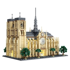 Vyytoz Notre Dame Cathedral France Building Set, 1757Pcs Architecture Model, Creative Display Toy, World Landmark Collection
