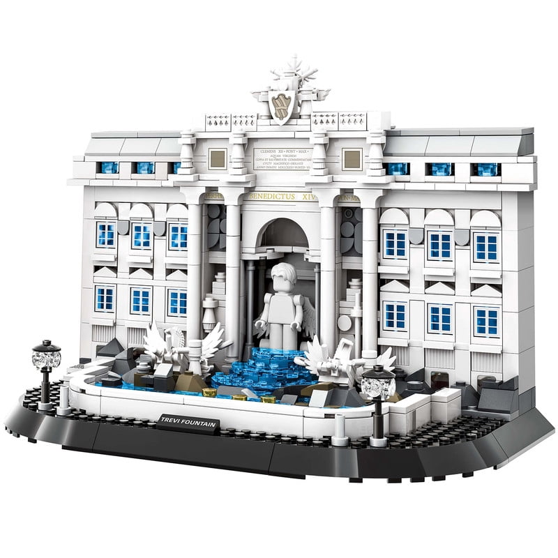 Vyytoz Trevi Fountain Rome Building Set, 650Pcs Architecture Model, Creative Display Toy, World Landmark Collection