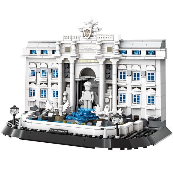 Vyytoz Trevi Fountain Rome Building Set, 650Pcs Architecture Model, Creative Display Toy, World Landmark Collection