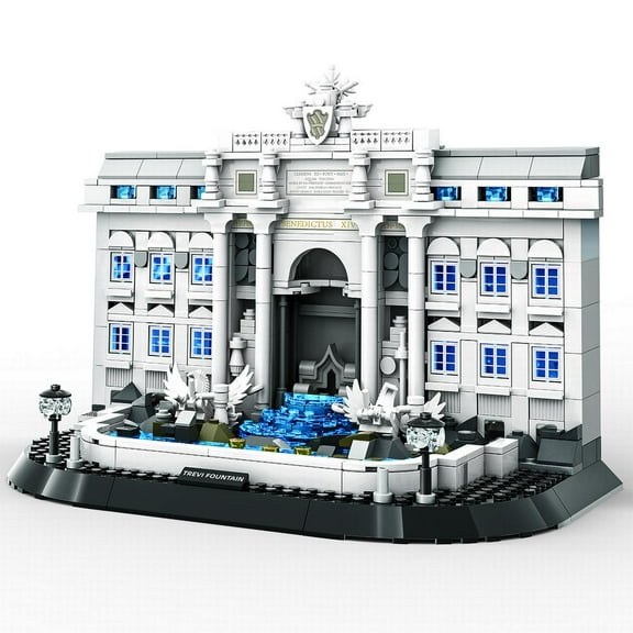 Vyytoz Trevi Fountain Rome Building Set, 650Pcs Architecture Model, Creative Display Toy, World Landmark Collection