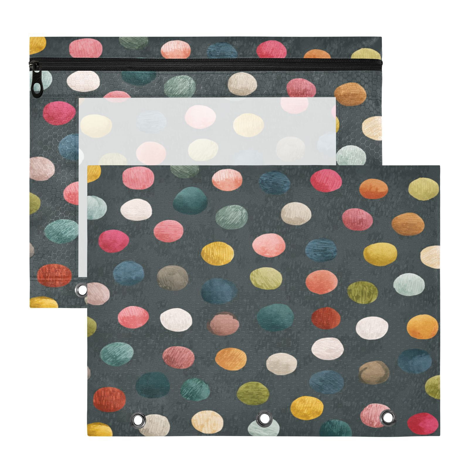 Vzayy 2-Pack A4 Binder Pouches- Water-Resistant Soccer Grid Pattern ...