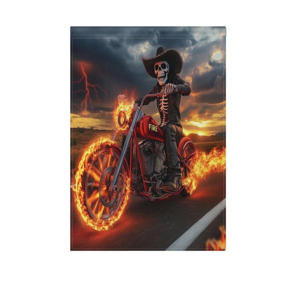 Vzayy 28 in x 40 in Polyester Outdoor Flags & Banners, Wrinkle-Resistant & Durable, Heat Transfer Fade-Proof,A Cowboy