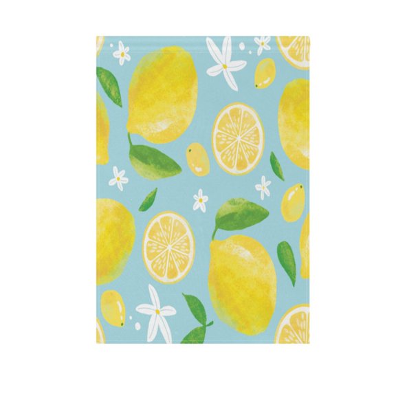 Vzayy 28 in x 40 in Polyester Outdoor Flags & Banners, Wrinkle-Resistant & Durable, Heat Transfer Fade-Proof,Lemon