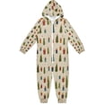 thumbnail image 1 of Vzayyk 4T-14Y Size Aviliable Cozy One-Piece Footless Sleeper Pajama Beige Background, 1 of 8